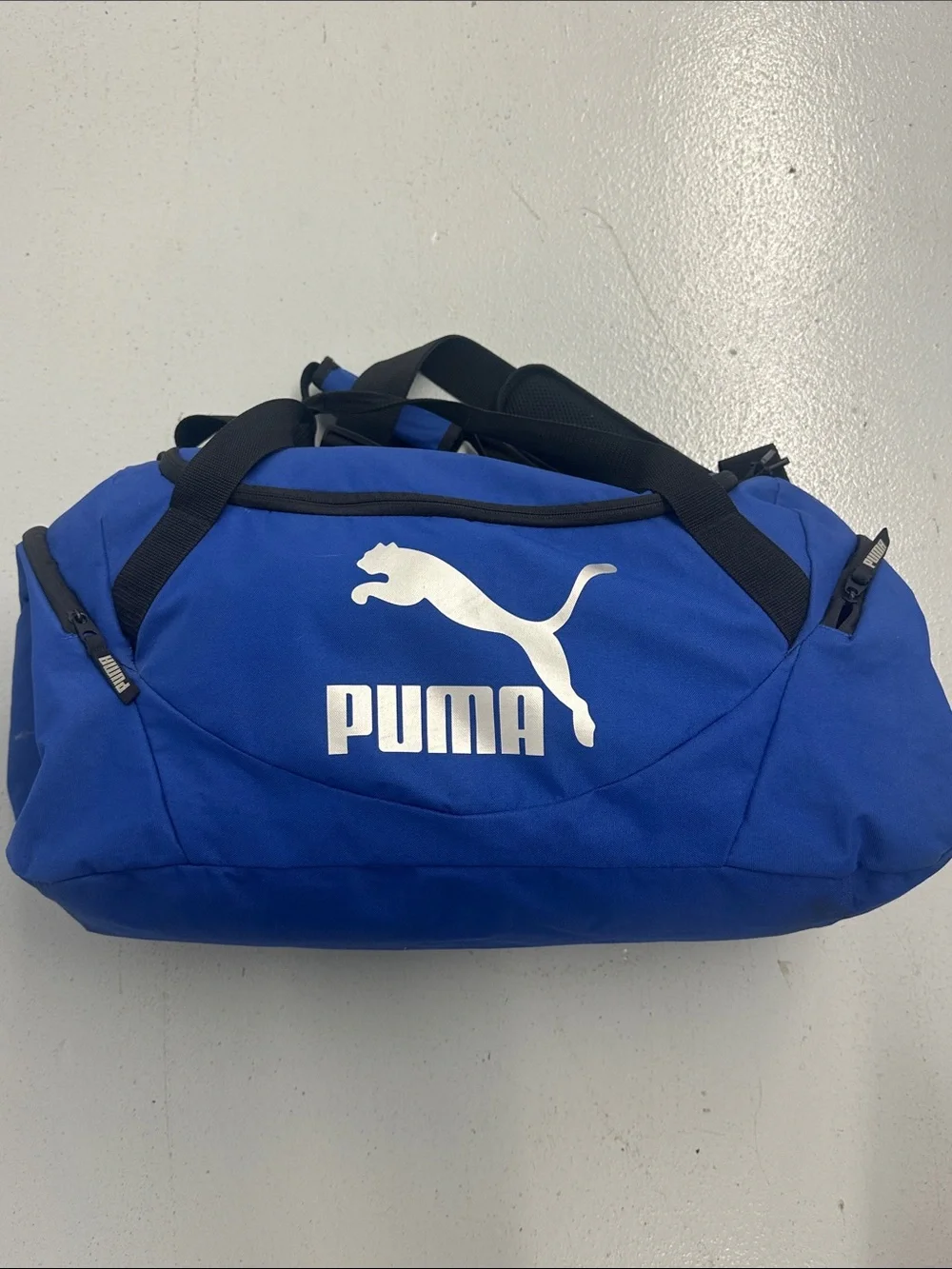 Puma Royal Blue Logo Duffel Bag
